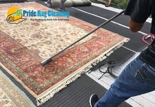 Rug Drying process